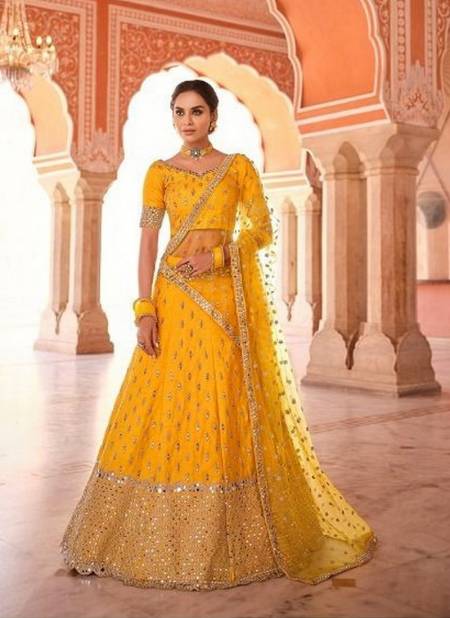 Mastard Color Latest Heavy Bridal Exclusive Lehenge Choli Collections 8508